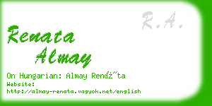 renata almay business card